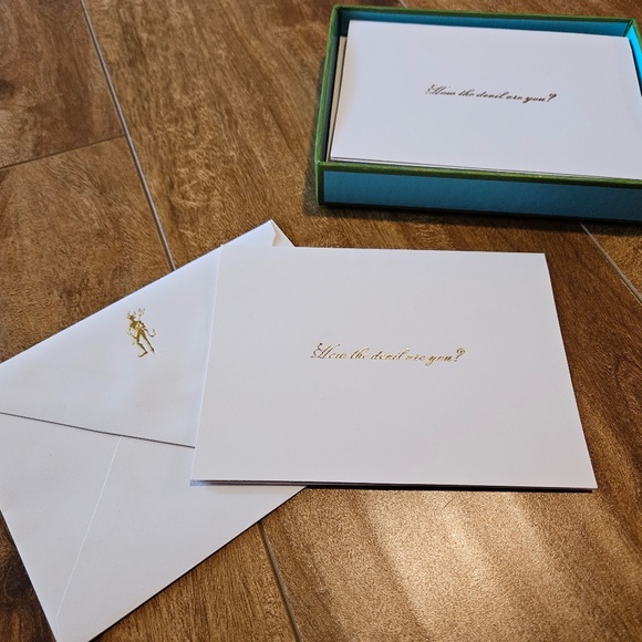 kate spade Office Nwt Kate Spade Hows The Devil Are You Greeting